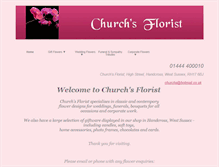 Tablet Screenshot of churchsflorist.com